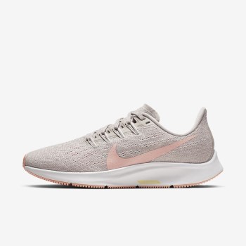 Nike Air Zoom Pegasus 36 - Női Futócipő - Szürke/Arany/Rózsaszín